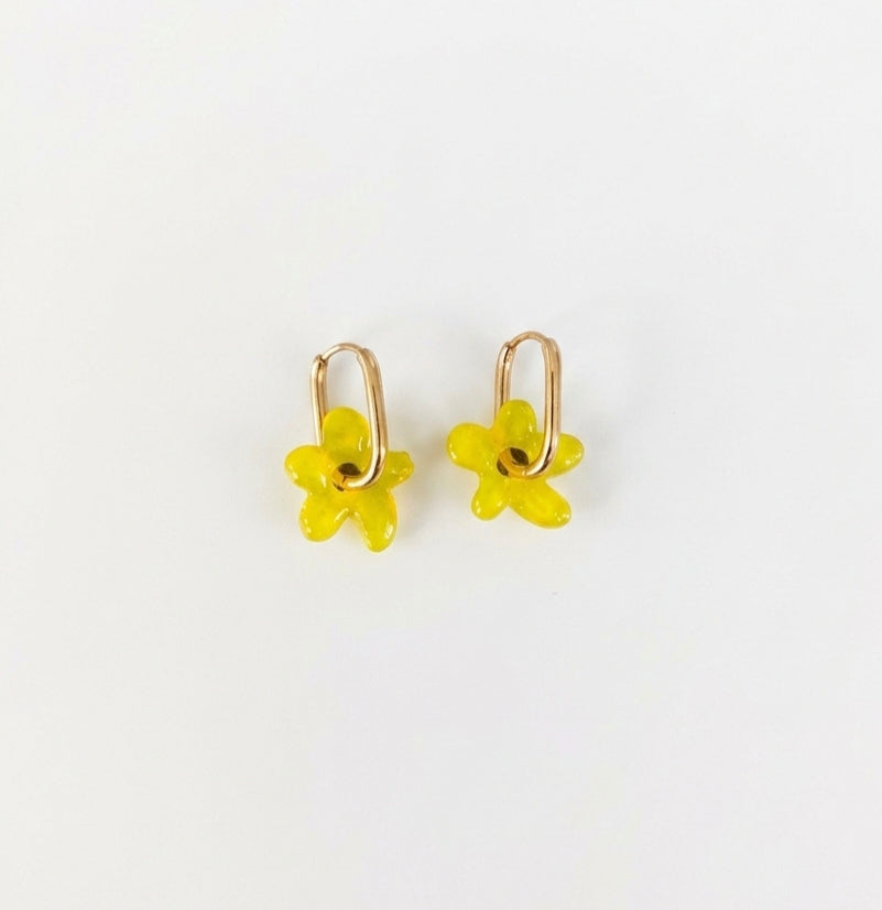 Boucles d'oreilles : JAUNE