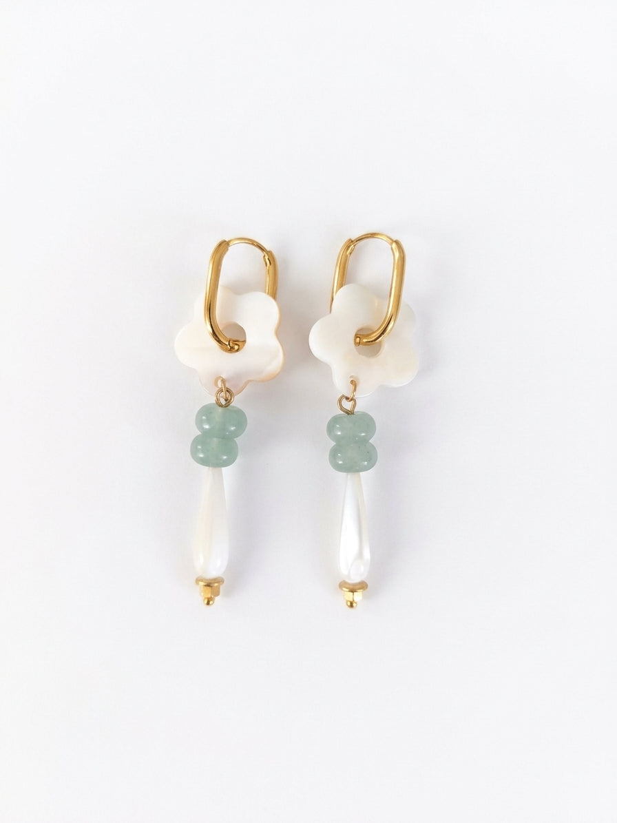 Boucles d'oreilles : NACRE