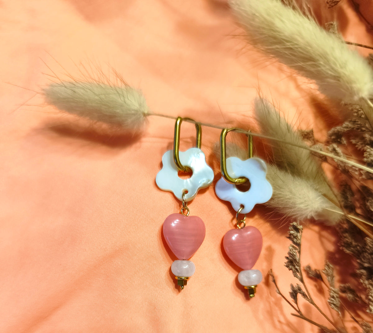 Boucles d'oreilles : NACRE